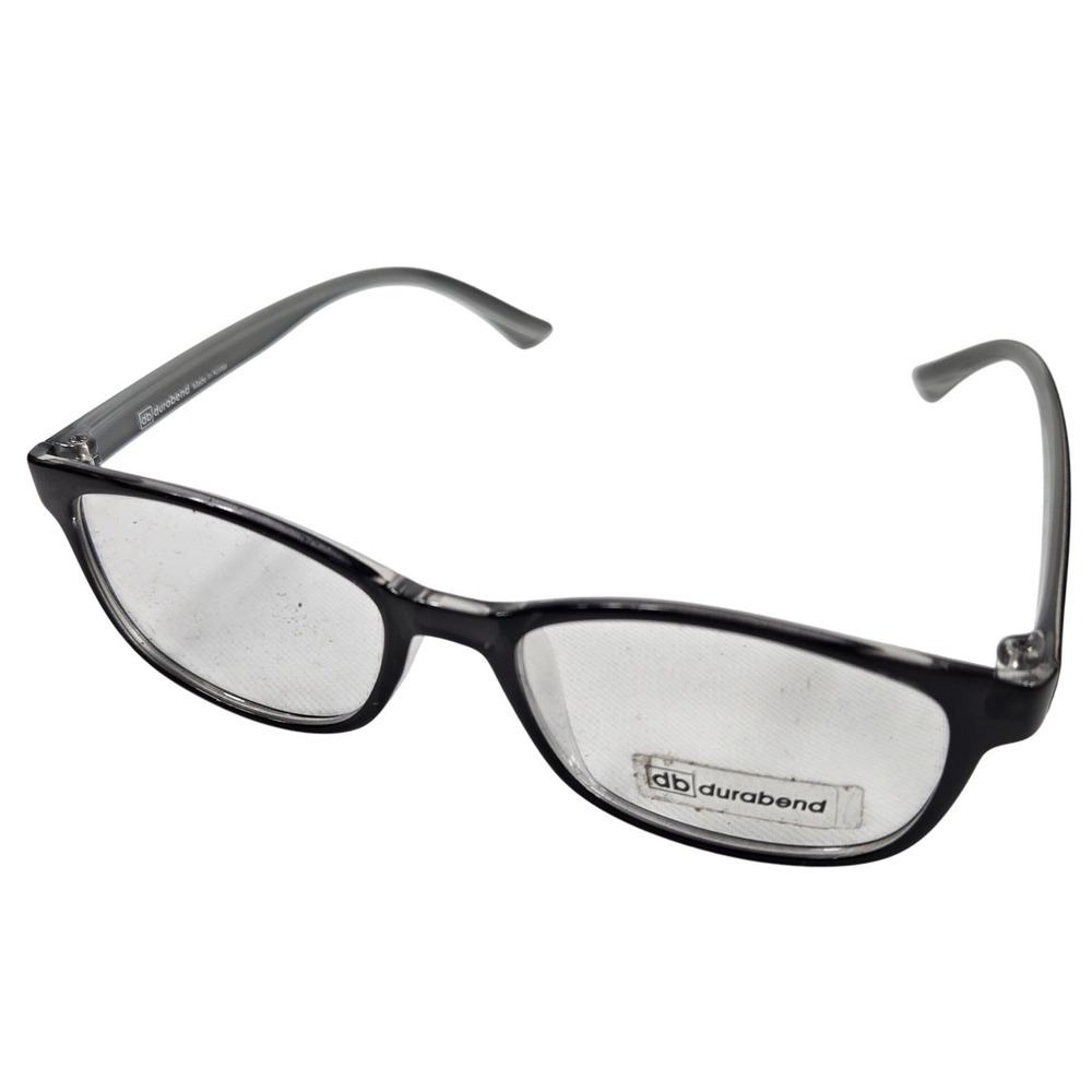 Vintage Durabend K 335 Eyeglasses Frames Black Grey Korea 52 18 Rectangle New